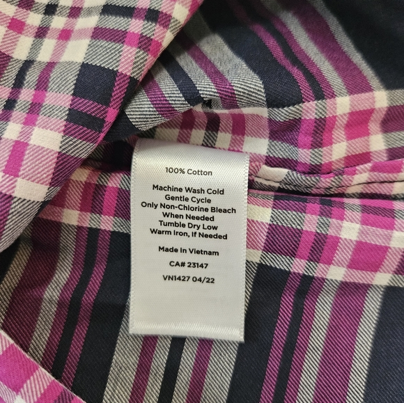 NWT Talbots Button Down Shirt Lot Small Floral & Plaid - Picture 3 of 12